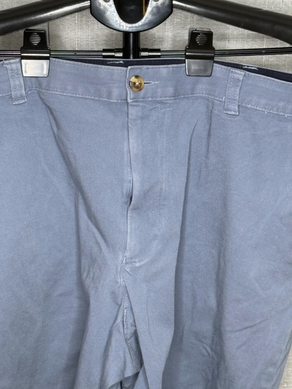 Club Room - Mens Flat Front Chino Shorts - Light Blue - Size 38W